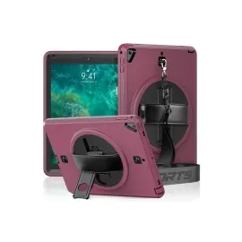 Newface Ipad 5 Air 9.7 Kılıf Strap-C Otterbox Tablet Kapak - Mürdüm