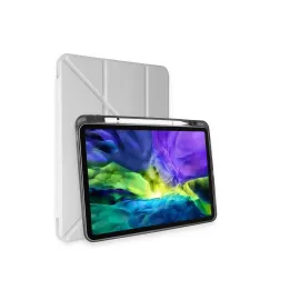 Newface iPad Pro 11 (2018) Kılıf Kalemlikli Mars Tablet Kılıfı - Gri
