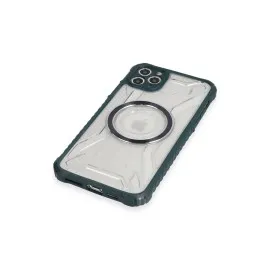 Newface Iphone 11 Pro Max Kılıf Prag Magneticsafe Kapak - Koyu Yeşil