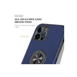 Newface Iphone 12 Pro Max Kılıf Elit Yüzüklü Kapak - Lacivert