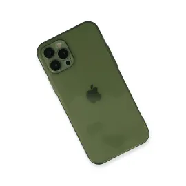 Newface Iphone 12 Pro Max Kılıf Fly Lens Silikon - Yeşil