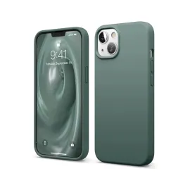 Newface Iphone 14 Kılıf First Silikon - Koyu Yeşil