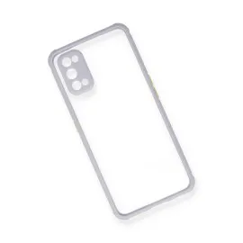 Newface Realme 7 Pro Kılıf Miami Şeffaf Silikon - Lila
