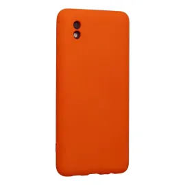 Newface Samsung Galaxy A01 Core Kılıf Nano Içi Kadife Silikon - Turuncu