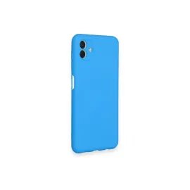 Newface Samsung Galaxy A04 Kılıf Nano Içi Kadife Silikon - Mavi