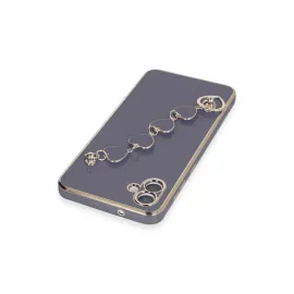 Newface Samsung Galaxy A04E Kılıf Esila Silikon - Gri