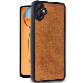 Newface Samsung Galaxy A05 Kılıf Aras Deri Kapak - Taba