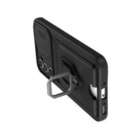 Newface Samsung Galaxy A05S Kılıf Zuma Kartvizitli Yüzüklü Silikon - Siyah