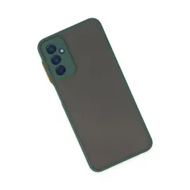 Newface Samsung Galaxy M13 Kılıf Montreal Silikon Kapak - Yeşil