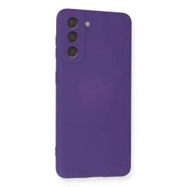 Newface Samsung Galaxy S21 Kılıf Nano Içi Kadife Silikon - Mor