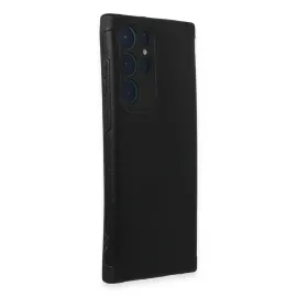 Newface Samsung Galaxy S22 Ultra Kılıf Loop Deri Silikon - Siyah