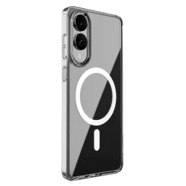 Newface Samsung Galaxy S25 Edge Kılıf Magneticsafe Şeffaf Silikon - Şeffaf