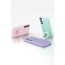 Newface Samsung Galaxy S25 Regal Magsafe Standlı Kapak - Titan Gri