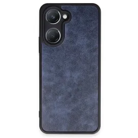 Newface Vivo Y18 Kılıf Aras Deri Kapak - Lacivert