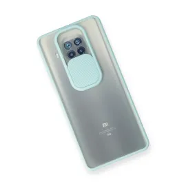 Newface Xiaomi Mi 10T Lite Kılıf Palm Buzlu Kamera Sürgülü Silikon - Turkuaz