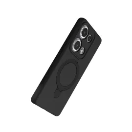 Newface Xiaomi Redmi Note 13 Pro 4G Regal Magsafe Standlı Kapak - Siyah