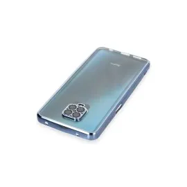 Newface Xiaomi Redmi Note 9 Pro Kılıf Razer Lensli Silikon - Açık Mavi