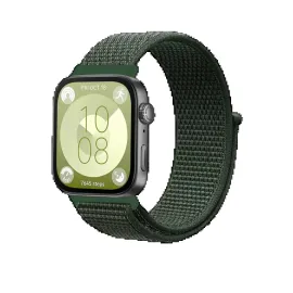 Newface Huawei Fit 4 Hasırlı Cırtcırtlı Kordon - Koyu Yeşil