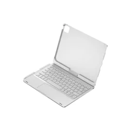 Newface iPad Pro 11 (2024) F11 ATS Kılıf Magic Dönen Klavyeli Tablet Kılıf - Gümüş