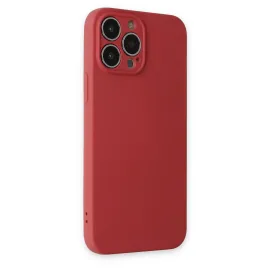 Newface Iphone 13 Pro Kılıf Nano Içi Kadife Silikon - Kiremit