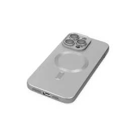 Newface Iphone 13 Pro Max Kılıf Moshi Lens Magneticsafe Silikon - Gümüş