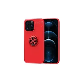 Newface Iphone 13 Pro Max Kılıf Range Yüzüklü Silikon - Kırmızı