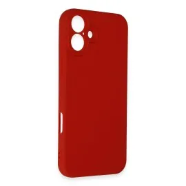 Newface Iphone 16 Kılıf First Silikon - Kırmızı