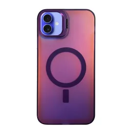 Newface Iphone 16 Plus Kılıf Primera Magsafe Standlı Kapak - Derin Mor