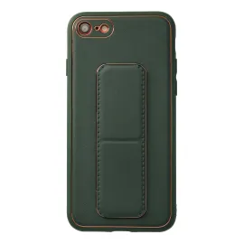 Newface Iphone 7 Kılıf Coco Deri Standlı Kapak - Yeşil