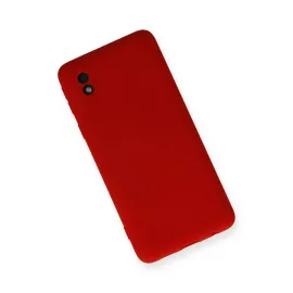 Newface Samsung Galaxy A01 Core Kılıf Nano Içi Kadife Silikon - Kırmızı