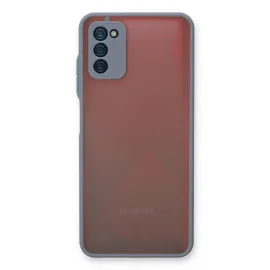 Newface Samsung Galaxy A03S Kılıf Montreal Silikon Kapak - Gri