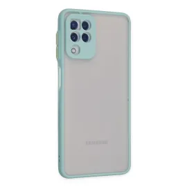 Newface Samsung Galaxy A22 Kılıf Montreal Silikon Kapak - Turkuaz