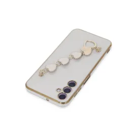 Newface Samsung Galaxy A24 4G Kılıf Esila Silikon - Beyaz