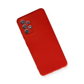Newface Samsung Galaxy A32 Kılıf Nano Içi Kadife Silikon - Kırmızı