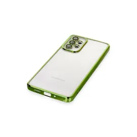 Newface Samsung Galaxy A33 5G Kılıf Razer Lensli Silikon - Yeşil