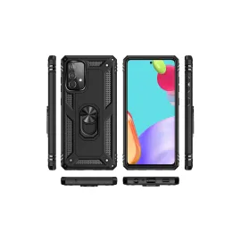 Newface Samsung Galaxy A33 5G Kılıf Sofya Yüzüklü Silikon Kapak - Siyah