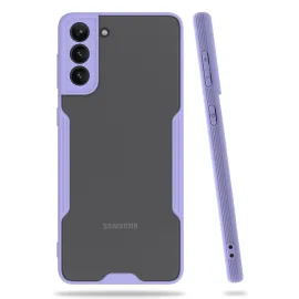 Newface Samsung Galaxy S21 Plus Kılıf Platin Silikon - Lila
