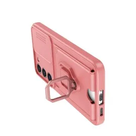 Newface Samsung Galaxy S23 Plus Kılıf Zuma Kartvizitli Yüzüklü Silikon - Pembe