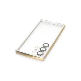 Newface Samsung Galaxy S23 Ultra Kılıf Razer Lensli Silikon - Gold