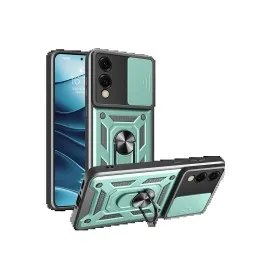 Newface Samsung Galaxy S25 Edge Pars Lens Yüzüklü Silikon - Yeşil