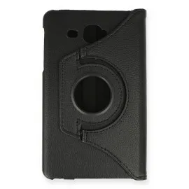 Newface Samsung Galaxy T280 Tab A 7 Kılıf 360 Tablet Deri Kılıf - Siyah