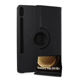 Newface Samsung Galaxy X610 Tab S9 FE Plus 12.4 Kılıf 360 Tablet Deri Kılıf - Siyah