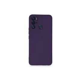 Newface Tecno Pova Neo Kılıf Nano Içi Kadife Silikon - Mor