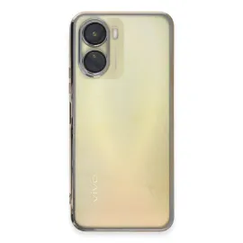 Newface Vivo Y16 Kılıf Razer Lensli Silikon - Gold