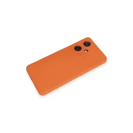 Newface Vivo Y27 Kılıf Nano Içi Kadife Silikon - Turuncu