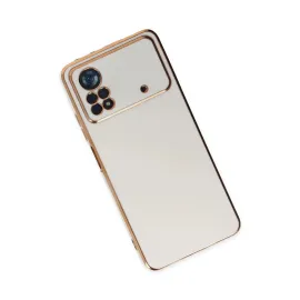 Newface Xiaomi Poco X4 Pro 5G Kılıf Volet Silikon - Beyaz