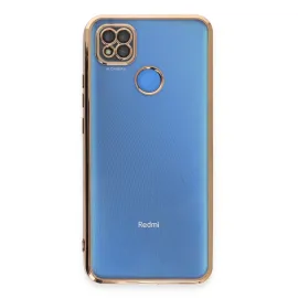 Newface Xiaomi Redmi 9C Kılıf Razer Lensli Silikon - Gold