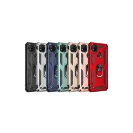 Newface Xiaomi Redmi 9C Kılıf Sofya Yüzüklü Silikon Kapak - Gold