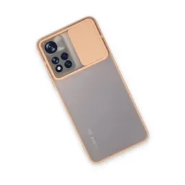 Newface Xiaomi Poco M4 Pro 5G Kılıf Palm Buzlu Kamera Sürgülü Silikon - Pembe