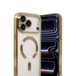 Newface Apple Iphone 17 Pro Max Kross Magneticsafe Kapak - Gold